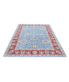 Ziegler 5'7'' X 7'9'' Hand-Knotted Wool Rug 5'7'' x 7'9'' (168 X 233) / Blue / Red