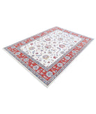 Ziegler 5'8'' X 8'2'' Hand-Knotted Wool Rug 5'8'' x 8'2'' (170 X 245) / Ivory / Red