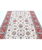 Ziegler 5'8'' X 8'2'' Hand-Knotted Wool Rug 5'8'' x 8'2'' (170 X 245) / Ivory / Red