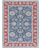 Ziegler 5'6'' X 8'2'' Hand-Knotted Wool Rug 5'6'' x 8'2'' (165 X 245) / Red / Blue