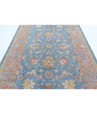 Ziegler 6'7'' X 10'1'' Hand-Knotted Wool Rug 6'7'' x 10'1'' (198 X 303) / Blue / Grey