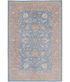 Ziegler 6'7'' X 10'1'' Hand-Knotted Wool Rug 6'7'' x 10'1'' (198 X 303) / Blue / Grey