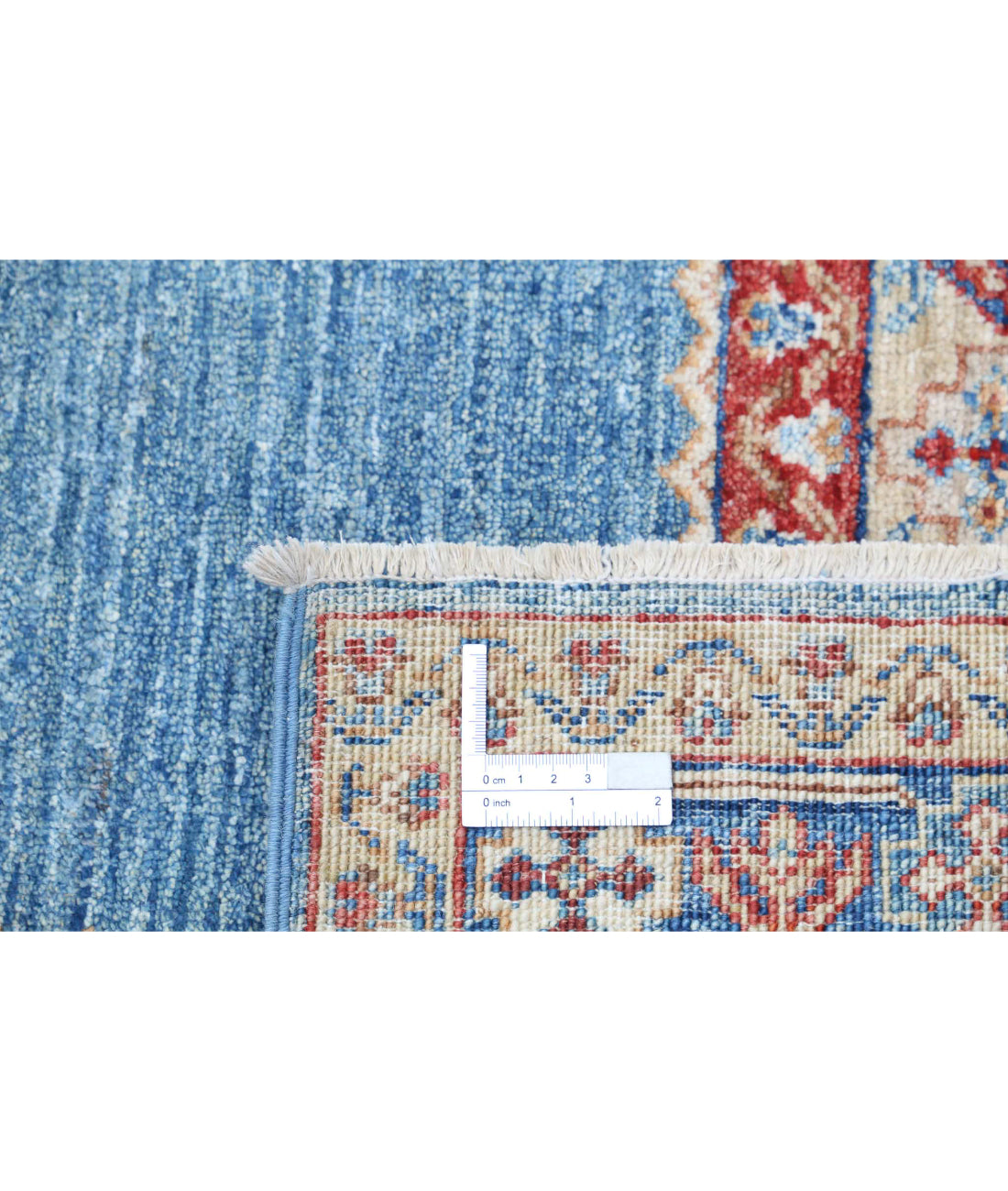 Ziegler 5'8'' X 8'3'' Hand-Knotted Wool Rug 5'8'' x 8'3'' (170 X 248) / Blue / Red