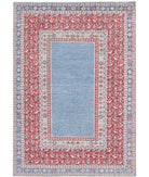 Ziegler 5'8'' X 8'3'' Hand-Knotted Wool Rug 5'8'' x 8'3'' (170 X 248) / Blue / Red