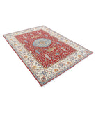 Ziegler 5'7'' X 7'9'' Hand-Knotted Wool Rug 5'7'' x 7'9'' (168 X 233) / Red / Ivory