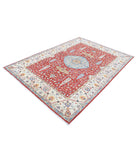 Ziegler 5'7'' X 7'9'' Hand-Knotted Wool Rug 5'7'' x 7'9'' (168 X 233) / Red / Ivory