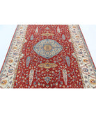 Ziegler 5'7'' X 7'9'' Hand-Knotted Wool Rug 5'7'' x 7'9'' (168 X 233) / Red / Ivory