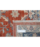 Ziegler 5'6'' X 8'0'' Hand-Knotted Wool Rug 5'6'' x 8'0'' (165 X 240) / Peach / Blue