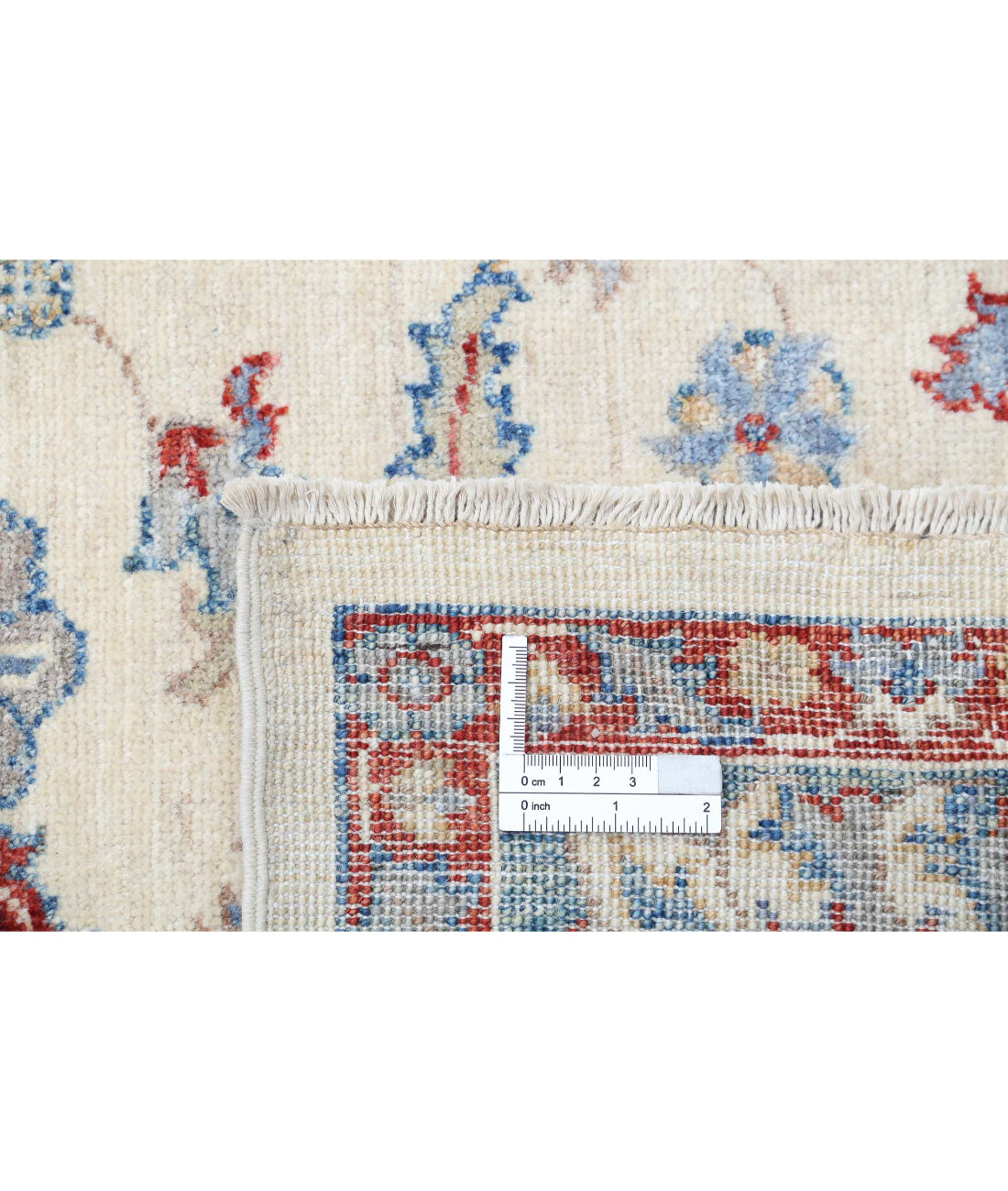 Ziegler 5'6'' X 7'10'' Hand-Knotted Wool Rug 5'6'' x 7'10'' (165 X 235) / Ivory / Blue