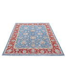 Ziegler 5'1'' X 6'5'' Hand-Knotted Wool Rug 5'1'' x 6'5'' (153 X 193) / Blue / Red