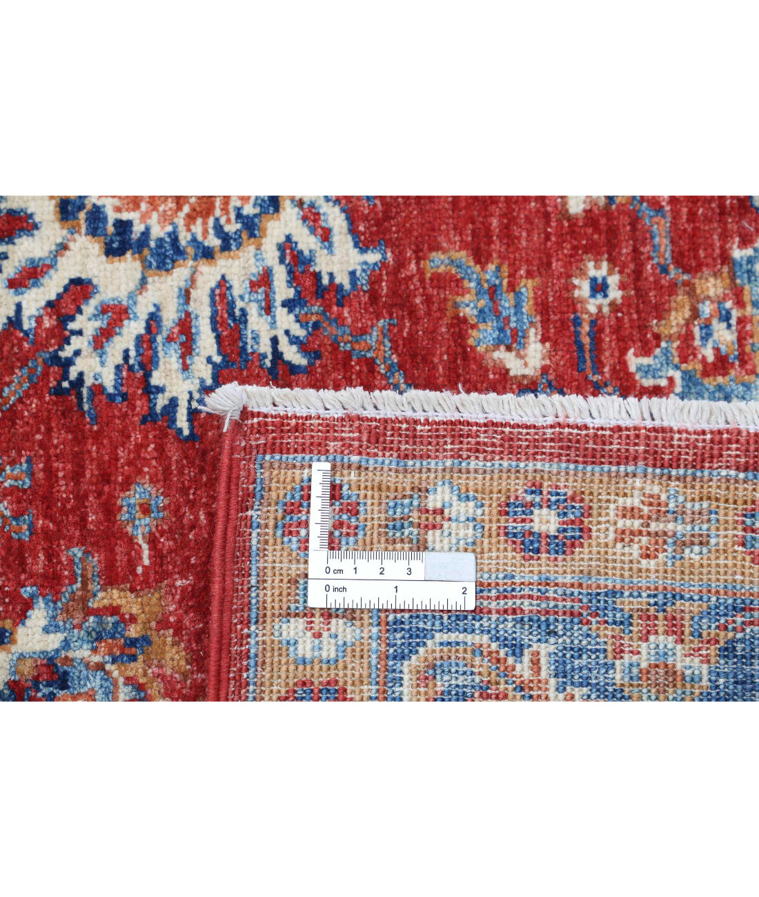 Ziegler 4'9'' X 6'7'' Hand-Knotted Wool Rug 4'9'' x 6'7'' (143 X 198) / Red / Blue