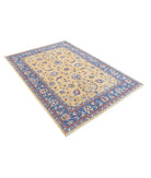 Ziegler 4'11'' X 6'10'' Hand-Knotted Wool Rug 4'11'' x 6'10'' (148 X 205) / Gold / Blue