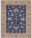 Ziegler 4'11'' X 6'0'' Hand-Knotted Wool Rug 4'11'' x 6'0'' (148 X 180) / Blue / Gold