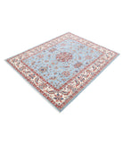 Ziegler 5'0'' X 6'4'' Hand-Knotted Wool Rug 5'0'' x 6'4'' (150 X 190) / Blue / Ivory