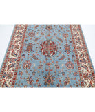 Ziegler 5'0'' X 6'4'' Hand-Knotted Wool Rug 5'0'' x 6'4'' (150 X 190) / Blue / Ivory