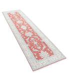 Ziegler 2'8'' X 9'7'' Hand-Knotted Wool Rug 2'8'' x 9'7'' (80 X 288) / Red / Ivory