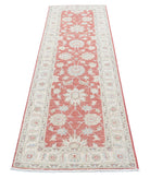 Ziegler 2'5'' X 8'0'' Hand-Knotted Wool Rug 2'5'' x 8'0'' (73 X 240) / Red / Ivory