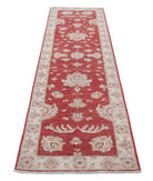 Ziegler 2'5'' X 9'1'' Hand-Knotted Wool Rug 2'5'' x 9'1'' (73 X 273) / Red / Ivory