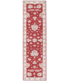 Ziegler 2'5'' X 9'1'' Hand-Knotted Wool Rug 2'5'' x 9'1'' (73 X 273) / Red / Ivory