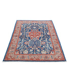 Ziegler 4'0'' X 5'9'' Hand-Knotted Wool Rug 4'0'' x 5'9'' (120 X 173) / Blue / Brown