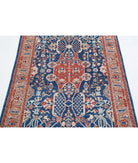 Ziegler 4'0'' X 5'9'' Hand-Knotted Wool Rug 4'0'' x 5'9'' (120 X 173) / Blue / Brown