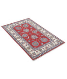 Ziegler 2'9'' X 4'3'' Hand-Knotted Wool Rug 2'9'' x 4'3'' (83 X 128) / Red / Ivory