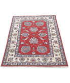 Ziegler 2'9'' X 4'3'' Hand-Knotted Wool Rug 2'9'' x 4'3'' (83 X 128) / Red / Ivory