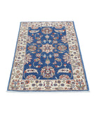 Ziegler 2'7'' X 3'11'' Hand-Knotted Wool Rug 2'7'' x 3'11'' (78 X 118) / Blue / Ivory