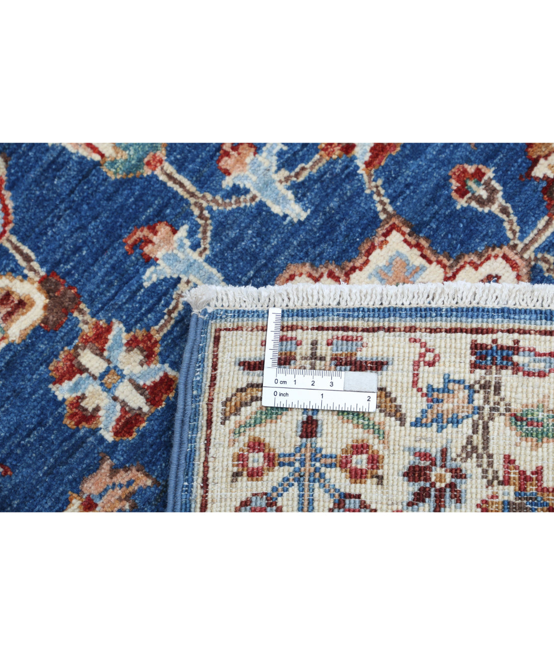 Ziegler 2'7'' X 3'11'' Hand-Knotted Wool Rug 2'7'' x 3'11'' (78 X 118) / Blue / Ivory