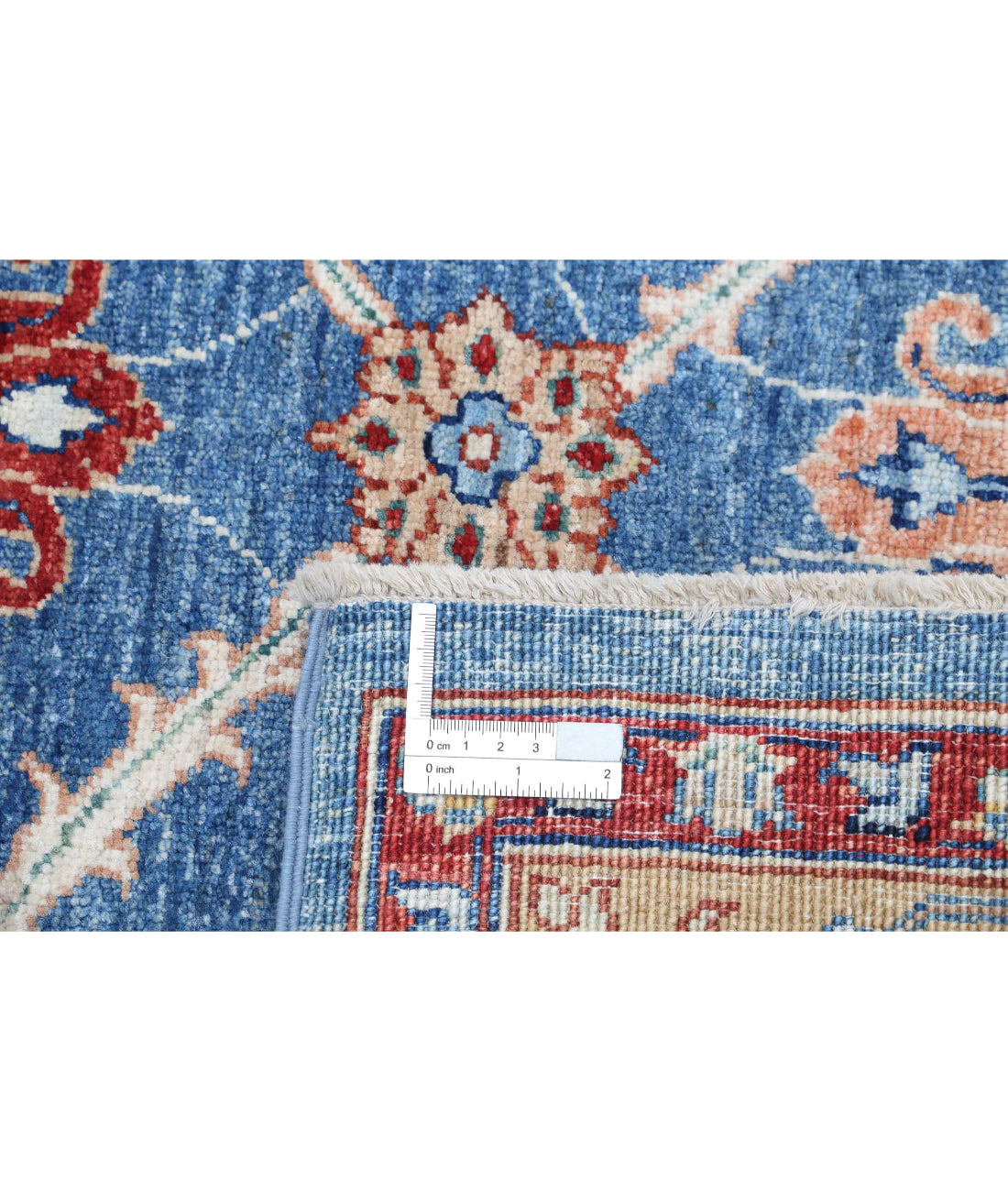 Ziegler 3'10'' X 6'0'' Hand-Knotted Wool Rug 3'10'' x 6'0'' (115 X 180) / Blue / Gold