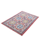 Ziegler 3'2'' X 4'10'' Hand-Knotted Wool Rug 3'2'' x 4'10'' (95 X 145) / Red / Blue