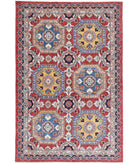 Ziegler 3'2'' X 4'10'' Hand-Knotted Wool Rug 3'2'' x 4'10'' (95 X 145) / Red / Blue