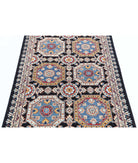 Ziegler 3'2'' X 4'8'' Hand-Knotted Wool Rug 3'2'' x 4'8'' (95 X 140) / Black / Ivory