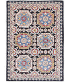 Ziegler 3'2'' X 4'8'' Hand-Knotted Wool Rug 3'2'' x 4'8'' (95 X 140) / Black / Ivory