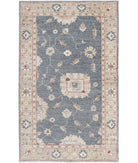 Ziegler 3'0'' X 5'0'' Hand-Knotted Wool Rug 3'0'' x 5'0'' (90 X 150) / Grey / N/A