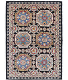 Ziegler 3'3'' X 4'8'' Hand-Knotted Wool Rug 3'3'' x 4'8'' (98 X 140) / Black / Ivory