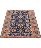 Ziegler 3'0'' X 4'7'' Hand-Knotted Wool Rug 3'0'' x 4'7'' (90 X 138) / Blue / Rust