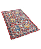 Ziegler 3'2'' X 4'10'' Hand-Knotted Wool Rug 3'2'' x 4'10'' (95 X 145) / Red / Blue