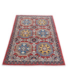 Ziegler 3'2'' X 4'10'' Hand-Knotted Wool Rug 3'2'' x 4'10'' (95 X 145) / Red / Blue