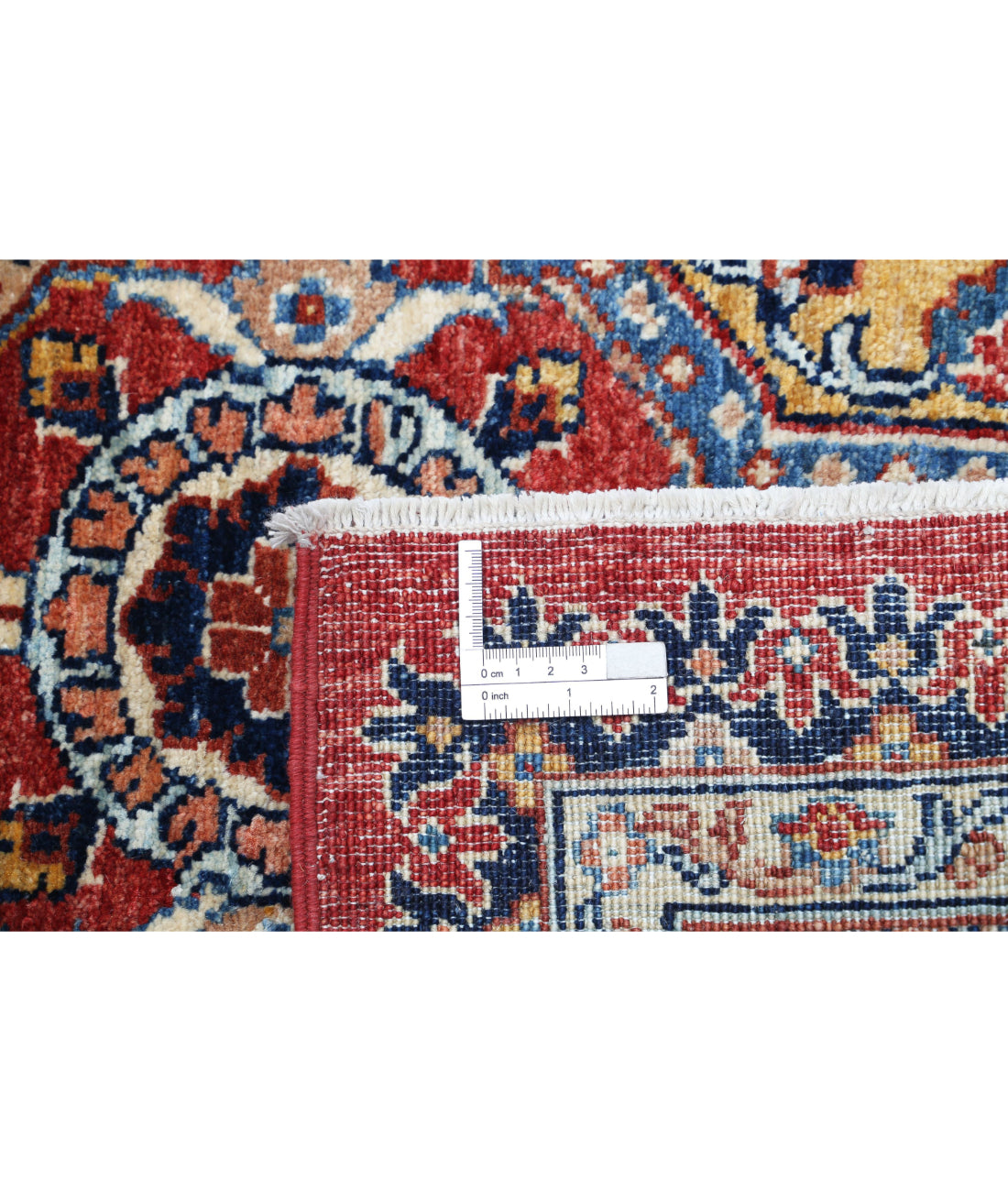 Ziegler 3'2'' X 4'10'' Hand-Knotted Wool Rug 3'2'' x 4'10'' (95 X 145) / Red / Blue