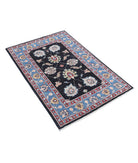 Ziegler 2'9'' X 4'1'' Hand-Knotted Wool Rug 2'9'' x 4'1'' (83 X 123) / Black / Blue