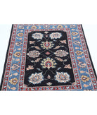 Ziegler 2'9'' X 4'1'' Hand-Knotted Wool Rug 2'9'' x 4'1'' (83 X 123) / Black / Blue