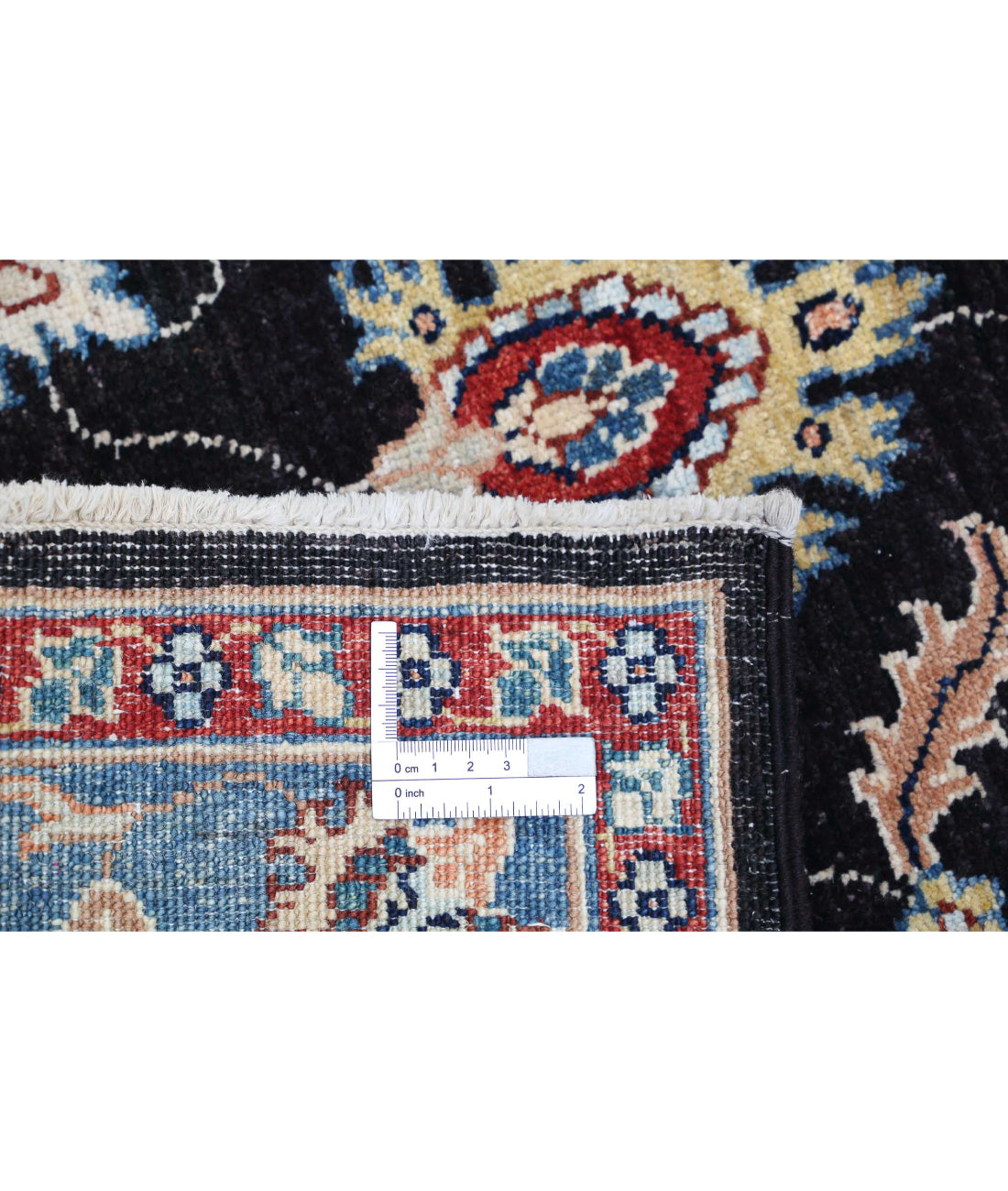 Ziegler 2'9'' X 4'1'' Hand-Knotted Wool Rug 2'9'' x 4'1'' (83 X 123) / Black / Blue