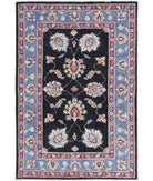 Ziegler 2'9'' X 4'1'' Hand-Knotted Wool Rug 2'9'' x 4'1'' (83 X 123) / Black / Blue