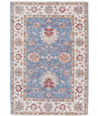 Ziegler 2'7'' X 3'9'' Hand-Knotted Wool Rug 2'7'' x 3'9'' (78 X 113) / Blue / Ivory