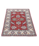 Ziegler 2'8'' X 4'2'' Hand-Knotted Wool Rug 2'8'' x 4'2'' (80 X 125) / Red / Ivory