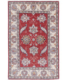 Ziegler 2'8'' X 4'2'' Hand-Knotted Wool Rug 2'8'' x 4'2'' (80 X 125) / Red / Ivory