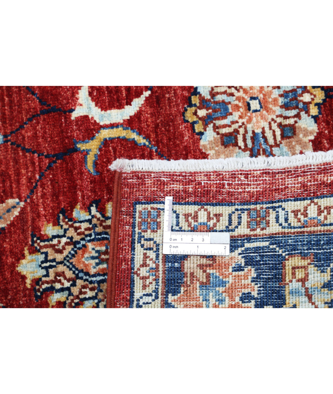 Ziegler 2'9'' X 4'1'' Hand-Knotted Wool Rug 2'9'' x 4'1'' (83 X 123) / Red / Blue