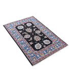 Ziegler 2'9'' X 4'1'' Hand-Knotted Wool Rug 2'9'' x 4'1'' (83 X 123) / Black / Red