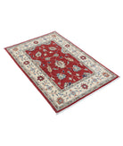 Ziegler 2'10'' X 4'2'' Hand-Knotted Wool Rug 2'10'' x 4'2'' (85 X 125) / Red / Ivory